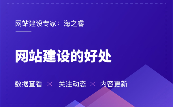 海之睿的網(wǎng)站建設(shè)有那些好處？